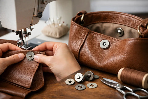 Magnetverschluss für Tasche einnähen: So geht’s