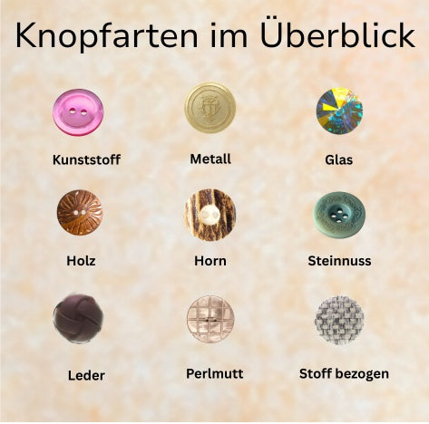 Knopfarten im Überblick – Annähknöpfe, Druckknöpfe und Zierknöpfe für Kleidung