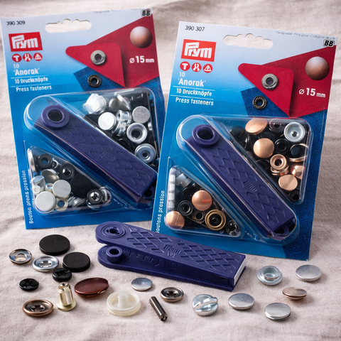 Prym Druckknopf-Set – Druckknöpfe mit Werkzeug zum Anbringen