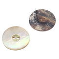 Echter Perlmuttknopf Natur in Creme/Natur mit 2-Loch-Befestigung