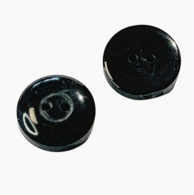 Anthrazit Hornimitatknopf HI-115 mit 2-Loch als Hosenknopf