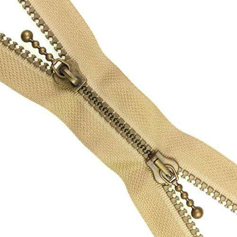2 Wege Reißverschluss RV-1 beige