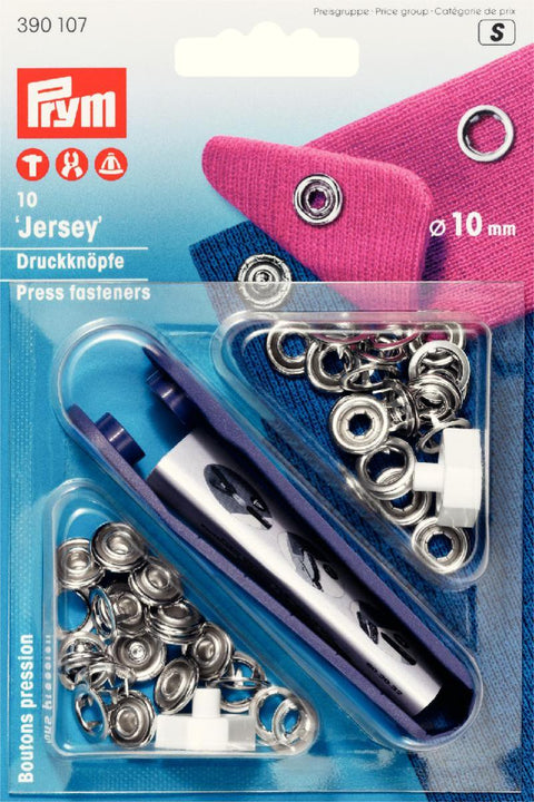 Jersey Druckknöpfe Ring 10mm