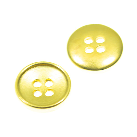 Metallknopf in Gold mit 4-Loch-Befestigung in 9–12 mm