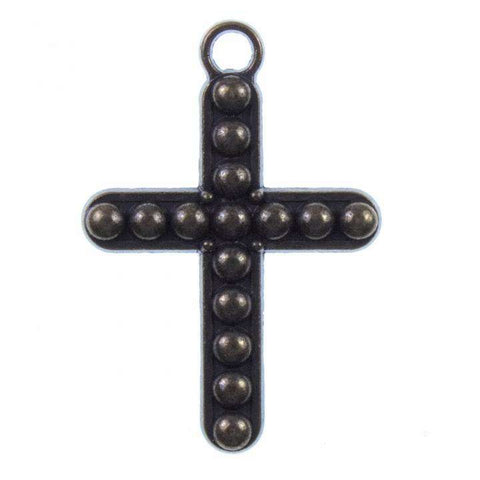 Kreuz Anhänger Altsilber