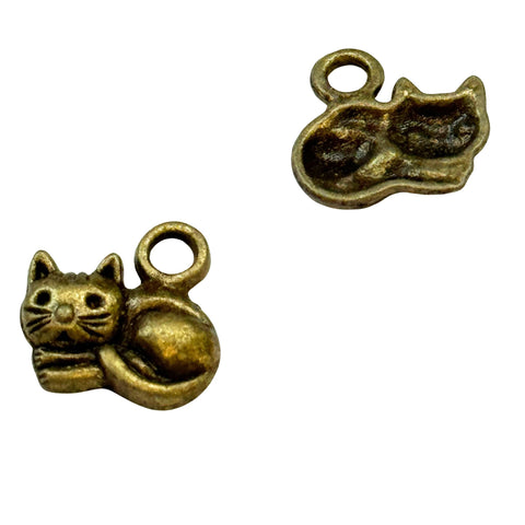 Katzen Anhänger Altsilber AN-29
