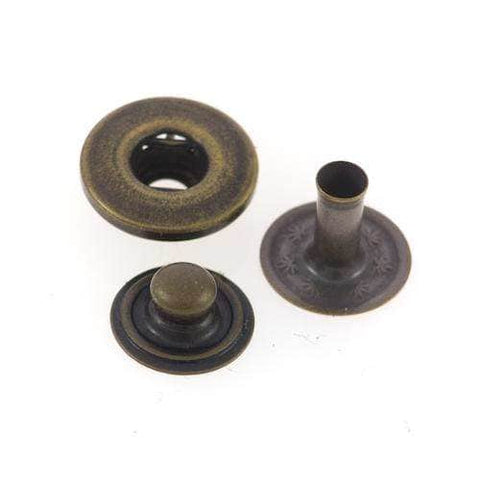 Druckknöpfe Alt messingfarben in 14 mm NK-301am