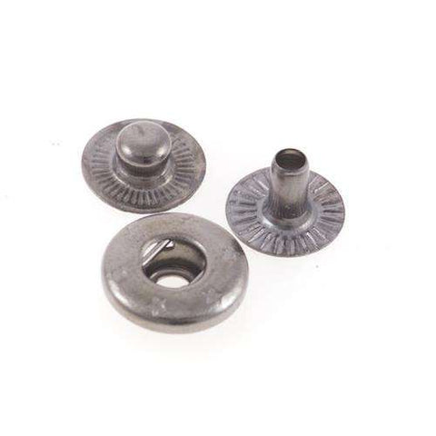 Druckknöpfe grau Silber nk-7-silber-matt