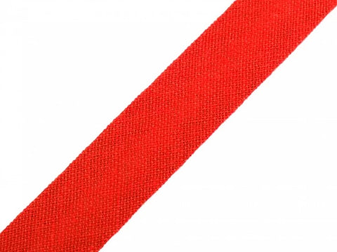 Schrägband Zum Einfassen aus Baumwolle gefalzt B-3-rot