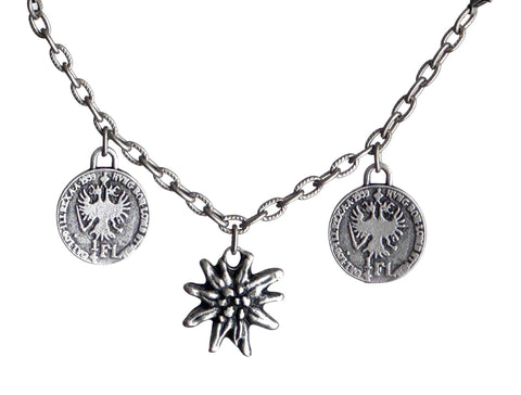 Charivari TA‑247S mit Edelweiß – rustikaler Trachtenschmuck für Dirndl, Mieder und Oktoberfest
