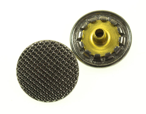 Druckknöpfe Stahl Facetten Optik 15 + 18 mm NK-118