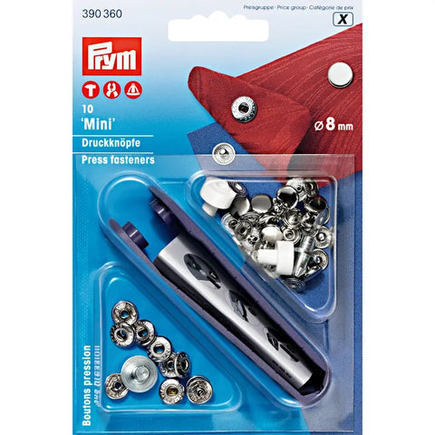 Druckknöpfe mini 10 Stk mit Werkzeug