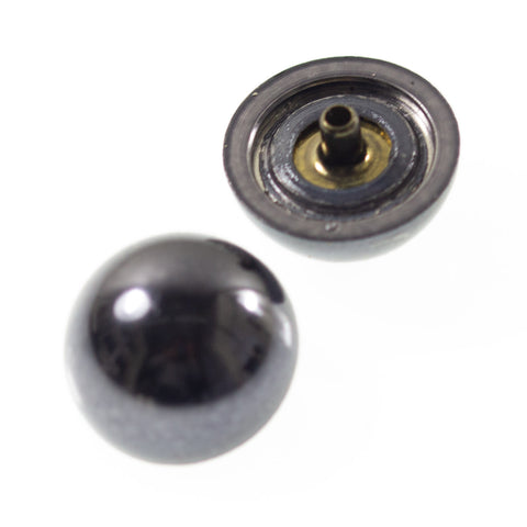 Druckknöpfe Halbkugel nk-191-stahl-glanz