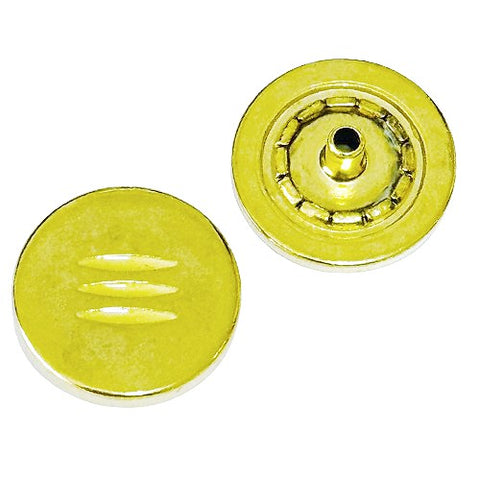 Druckknöpfe Gold mit Strichmuster Natur NK-220g-6