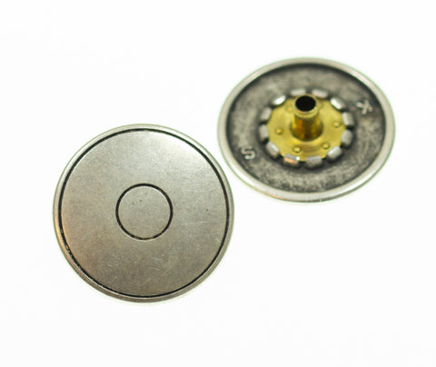 Druckknöpfe Kreise nk-19-altsilber