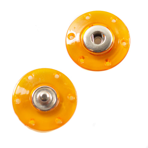 Druckknöpfe transparent orange