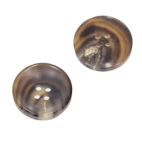 Braun Hornknopf mit 4-Loch-Befestigung HK-5