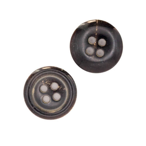 Braun Hornknopf mit 4-Loch-Befestigung HK-101-BRAUN