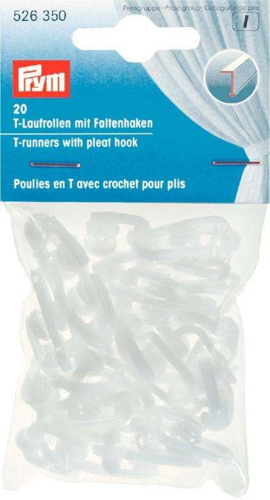 T-Laufrollen mit Faltenhaken