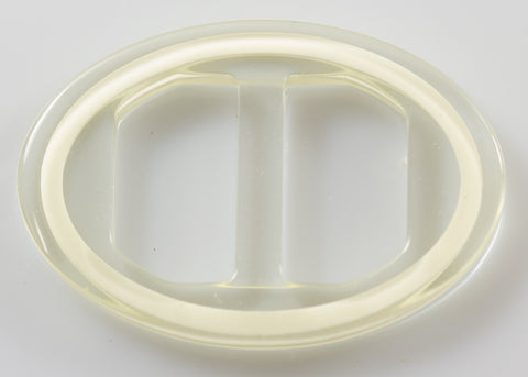 Gürtelschnalle Oval S-28-transp.-creme