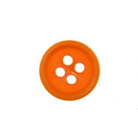 Klassische 4-Loch Hemdknöpfe mit Rand Serie Hemd-180 hell orange
