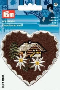 Applikation Herz mit Blumen zum Aufbügeln AP-925496