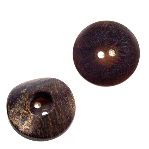 Braun Hornknopf mit 2-Loch-Befestigung HK-14-25