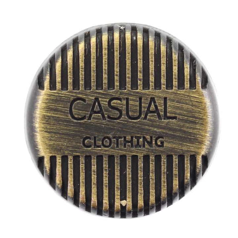 Jeans Knopf Casual NJ-52-messing