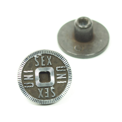 Jeans Knopf "UNI SEX" nj-6-alteisen-diamantschliff