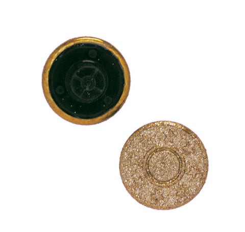 Jeansknöpfe Gold Glitzer mit Sternchen