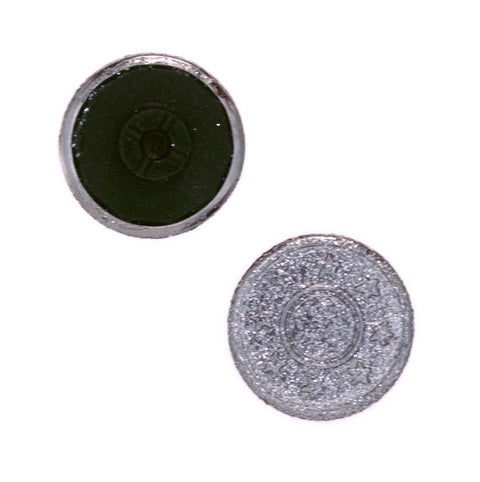 Jeansknöpfe Silber Glitzer mit Sternchen