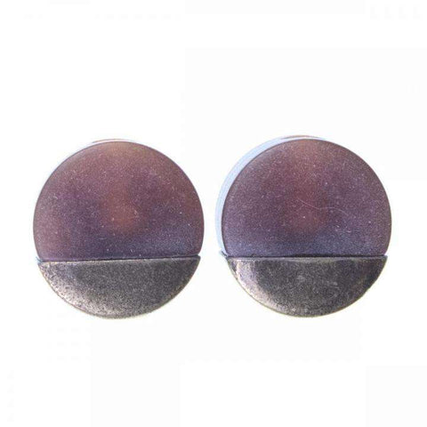 Kordelenden rund braun Messing KOE-17