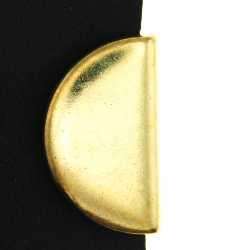 Kanten Druckknöpfe halbrund Gold