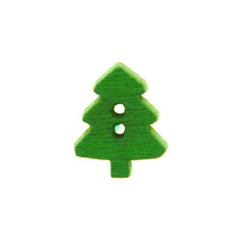 Kinderknopf mit weihnachtenmotiv aus Holz
