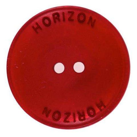 Knopf 2-Loch rot KRO-64