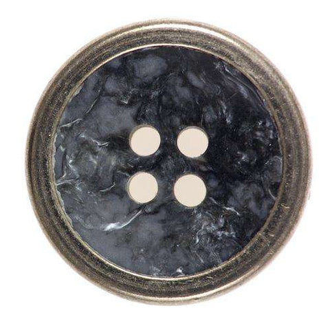Knopf mit Metalleinfassung KG-26