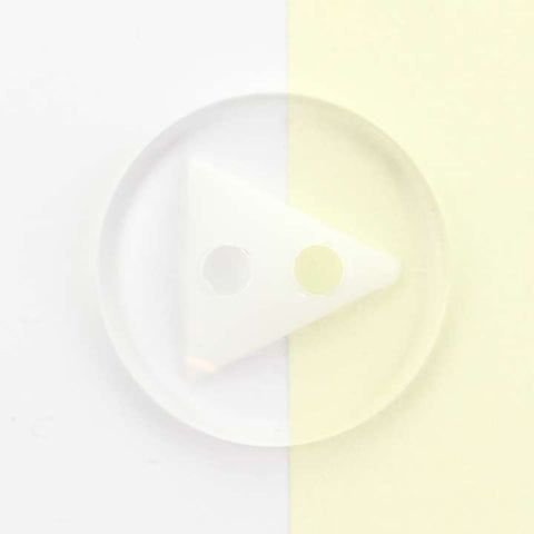 Knopf Transparent.-weiß KD-12