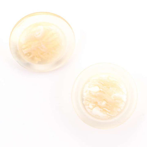 Knopf durchsichtig Rose beige KD-7