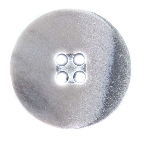 Grau Hornimitatknopf KM-49 mit 4-Loch als Blazer- und Sakkoknopf