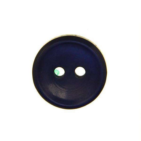 Blusen Knopf blau mit Rand BL-62