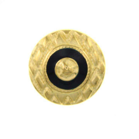Metallknopf in Gold mit Öse-Befestigung in 18 mm