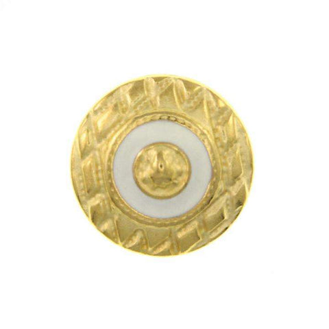 Metallknopf in Gold mit Öse-Befestigung in 18 mm