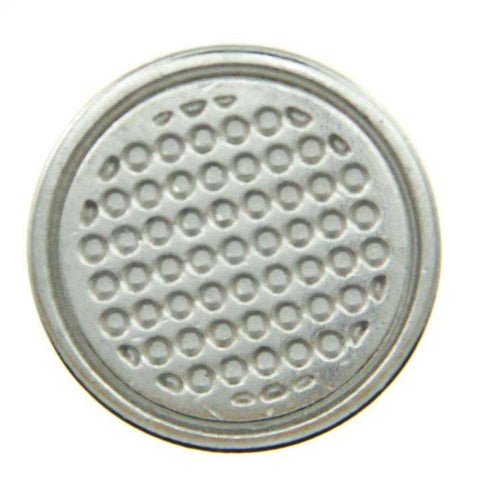 Metallknopf in Silber mit Öse-Befestigung in 14–23 mm