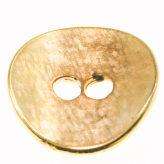 Metallknopf mit Trachtenoptik in Gold mit 2-Loch-Befestigung in 23 mm