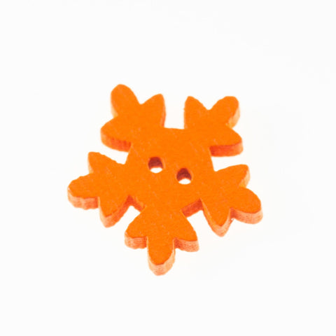 Orange Holzknopf mit 2-Loch-Befestigung HK-35-ORANGE