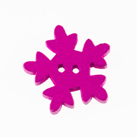 Rosa/Pink Holzknopf mit 2-Loch-Befestigung HK-35-PINK