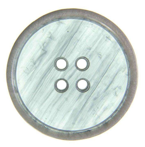 Blau Hornimitatknopf KBL-209 mit 4-Loch als Blazer- und Sakkoknopf