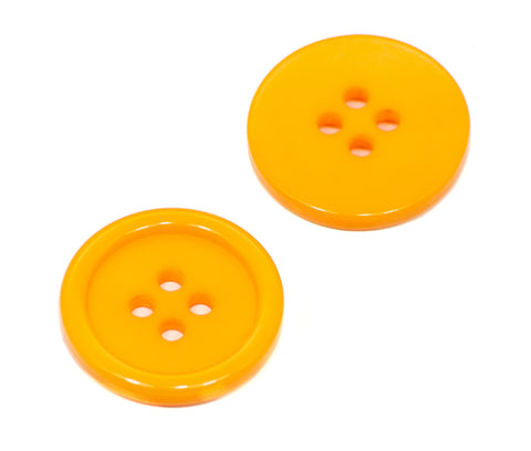 Knopf orange mit Rand KO-180