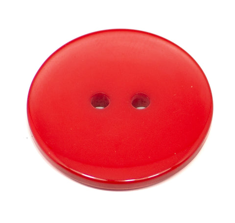 2-Loch Knöpfe Serie - 150 Flacher Knopf Hell Rot KRO-150