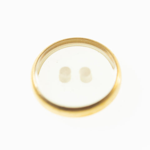 Knopf Transparent.-Gold KD-16